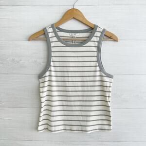 NWT Z Supply - Ivory Sage Green Hadley striped sleeveless ribbed tank, XL
